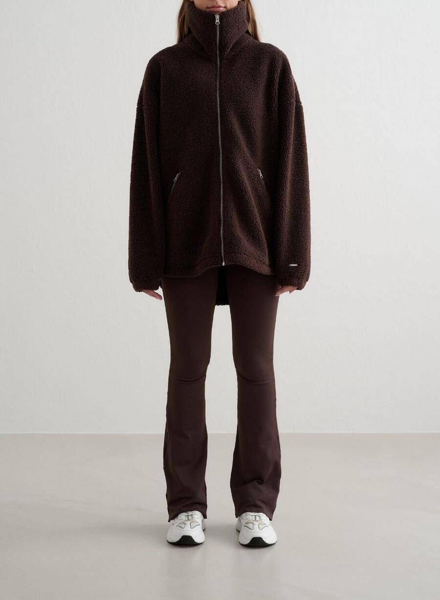 

AIM'N Женская куртка-тедди из флиса, темно-коричневая