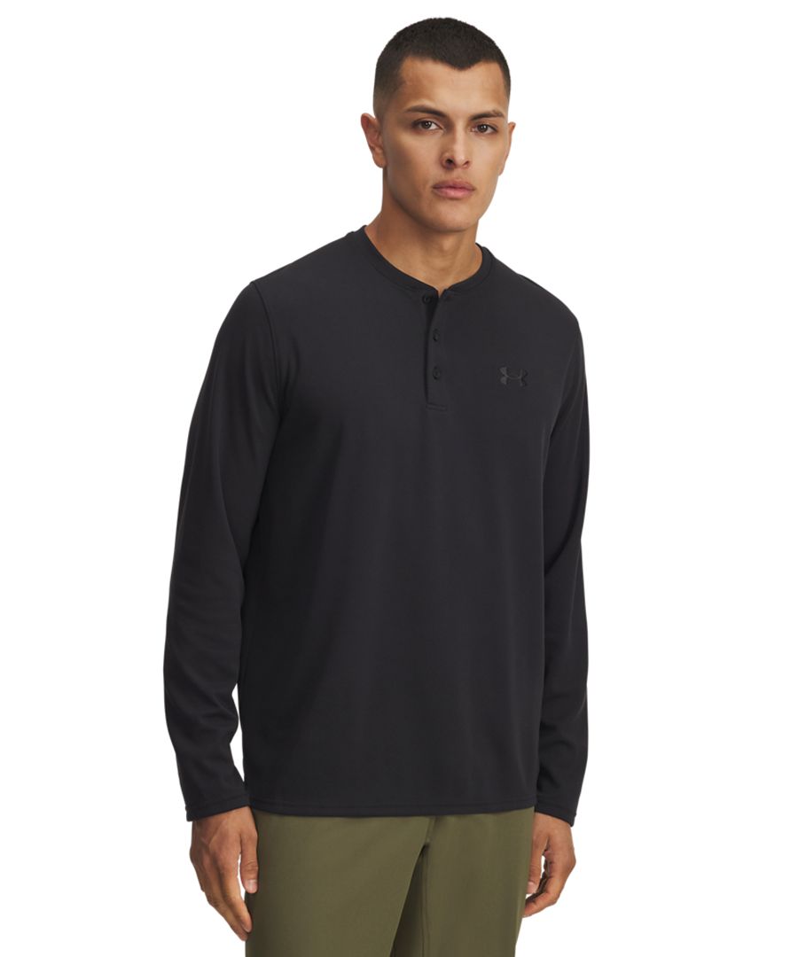 

Мужская футболка-поло с длинными рукавами Under Armour, Black, Черный, Мужская футболка-поло с длинными рукавами Under Armour, Black