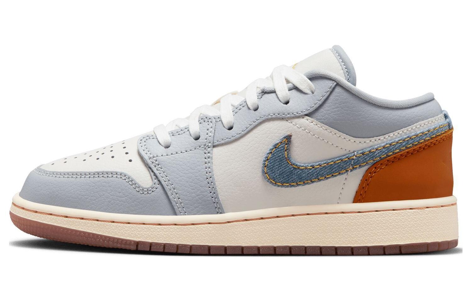 Jordan Air Jordan 1 Баскетбольные кроссовки женские, Белый/Синий