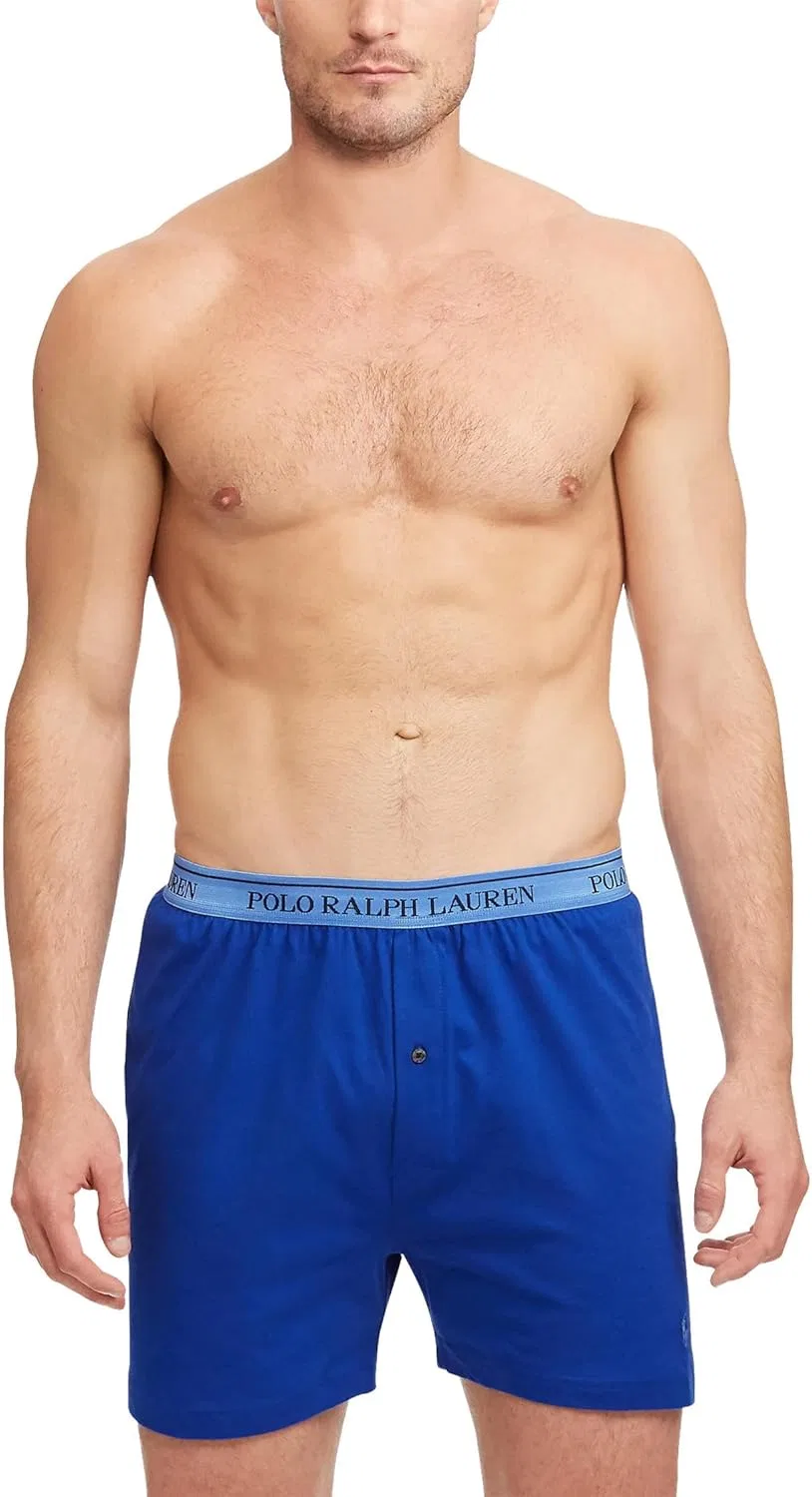 Боксеры хлопковые POLO RALPH LAUREN, 2 Cruise Navy/Rugby Royal/2 Aerial Blue — фото 2