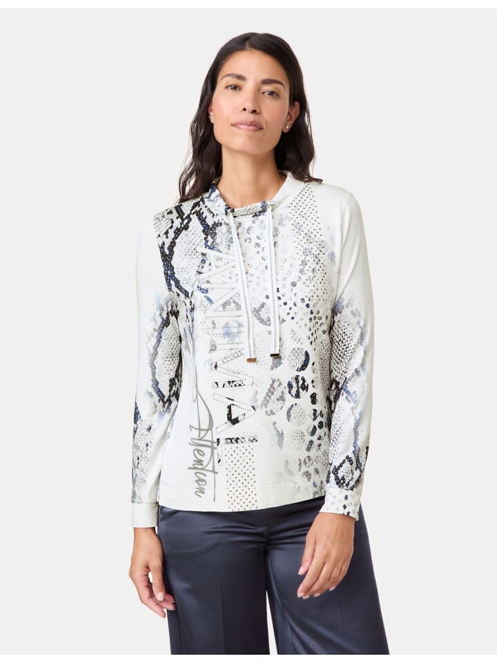 

Футболка Gerry Weber 1/1 Arm, цвет offwhite/grey shirt print