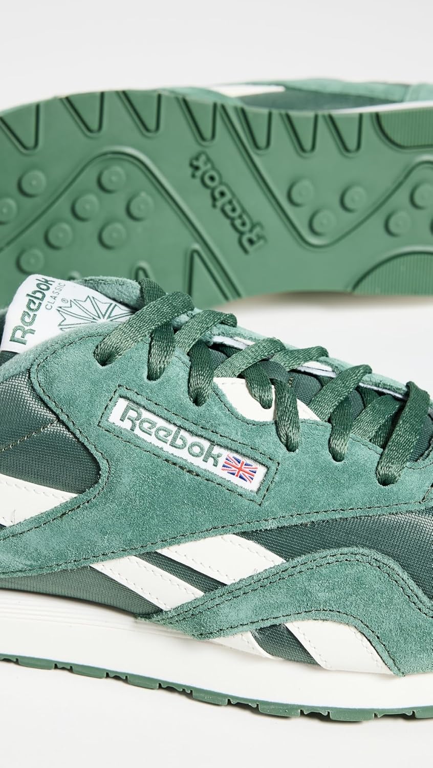 Мужские классические кроссовки Reebok из нейлона, зеленый — фото 4