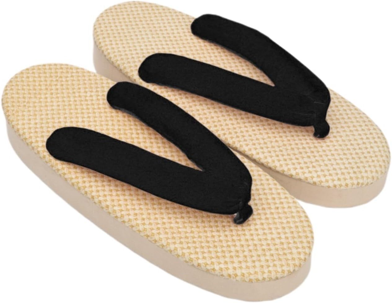 

Женские японские сандалии гета, сабо, сандалии на толстой подошве, зори, шлепанцы, сандалии на плоской подошве для пляжа, носить с носками, для мальчиков и девочек, кимоно Japado, черный