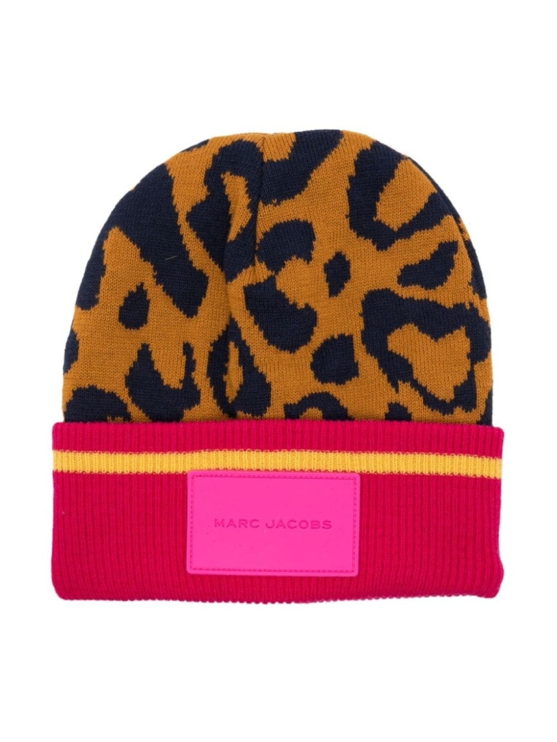 

Marc Jacobs Kids шапка бини в стиле колор-блок, оранжевый