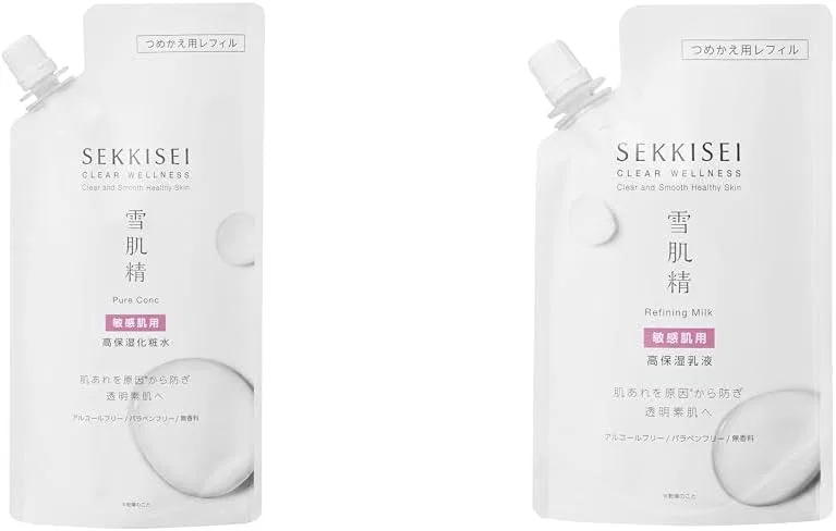 Набор для ухода Sekkisei Clear Wellness Pure Conch SS High Moisturizing Lotion 170 мл и Refining Milk SS 120 мл