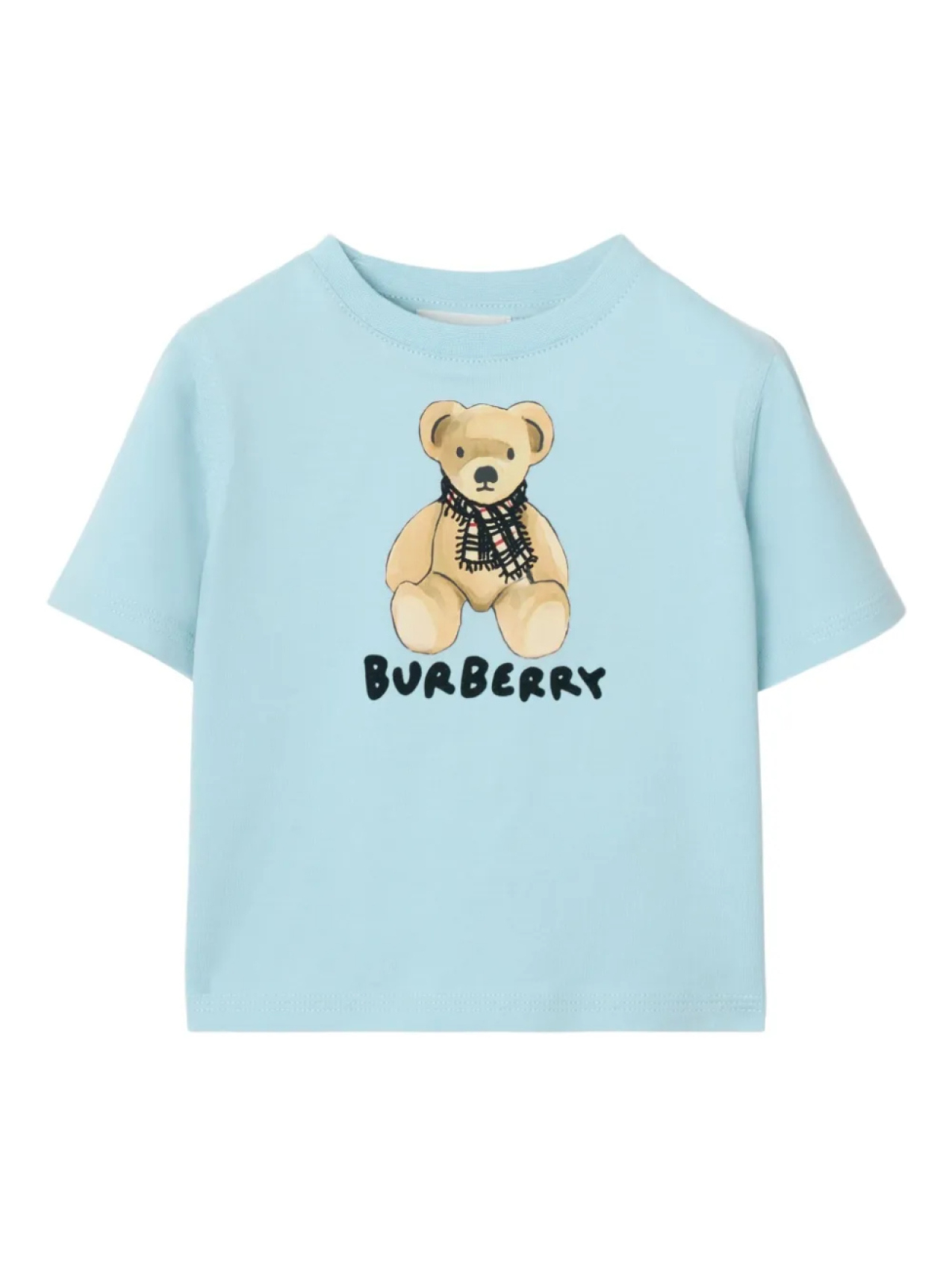 

Футболка из хлопка с изображением медведя Томаса Burberry Kids, синий