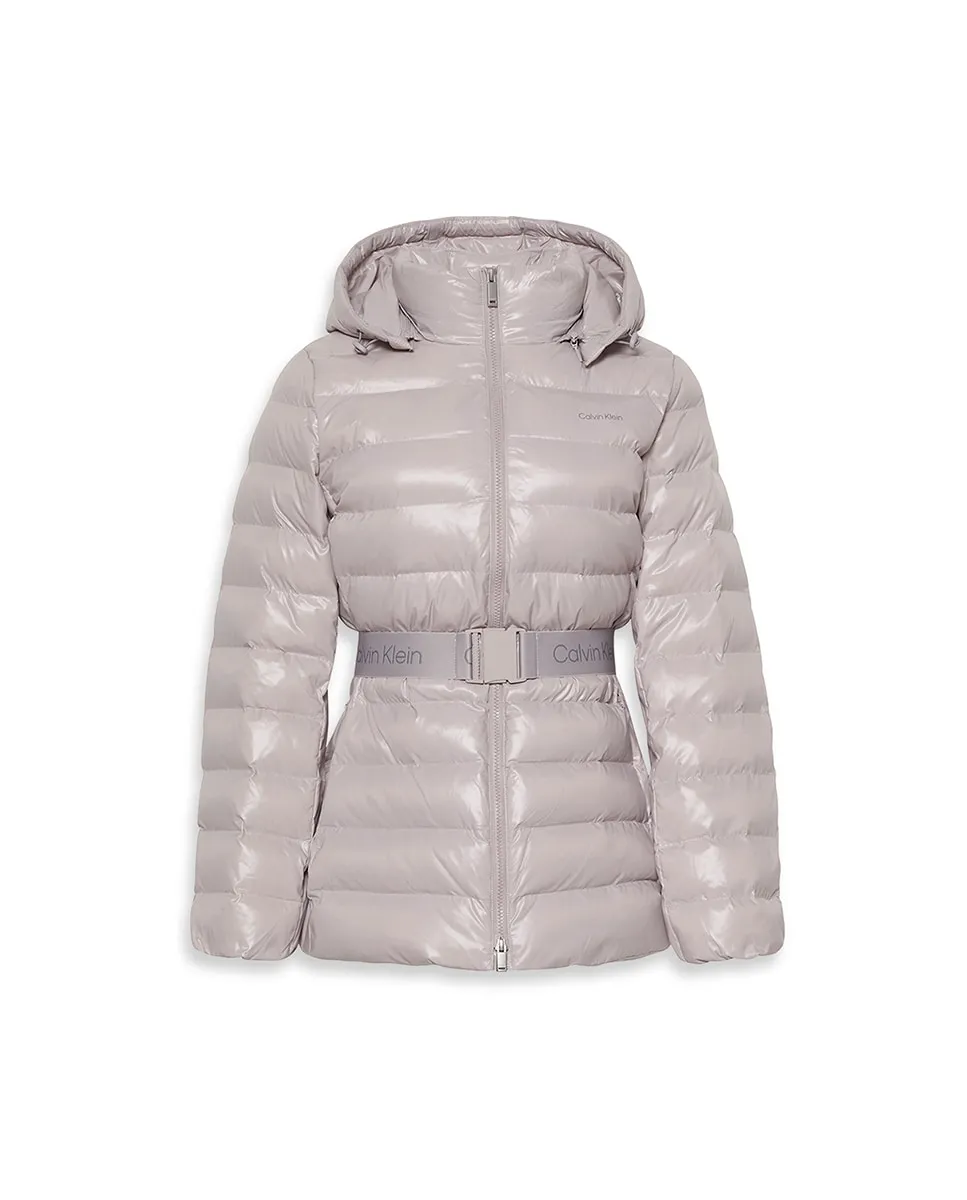 

Женское стеганое пальто Calvin Klein, светло-серый