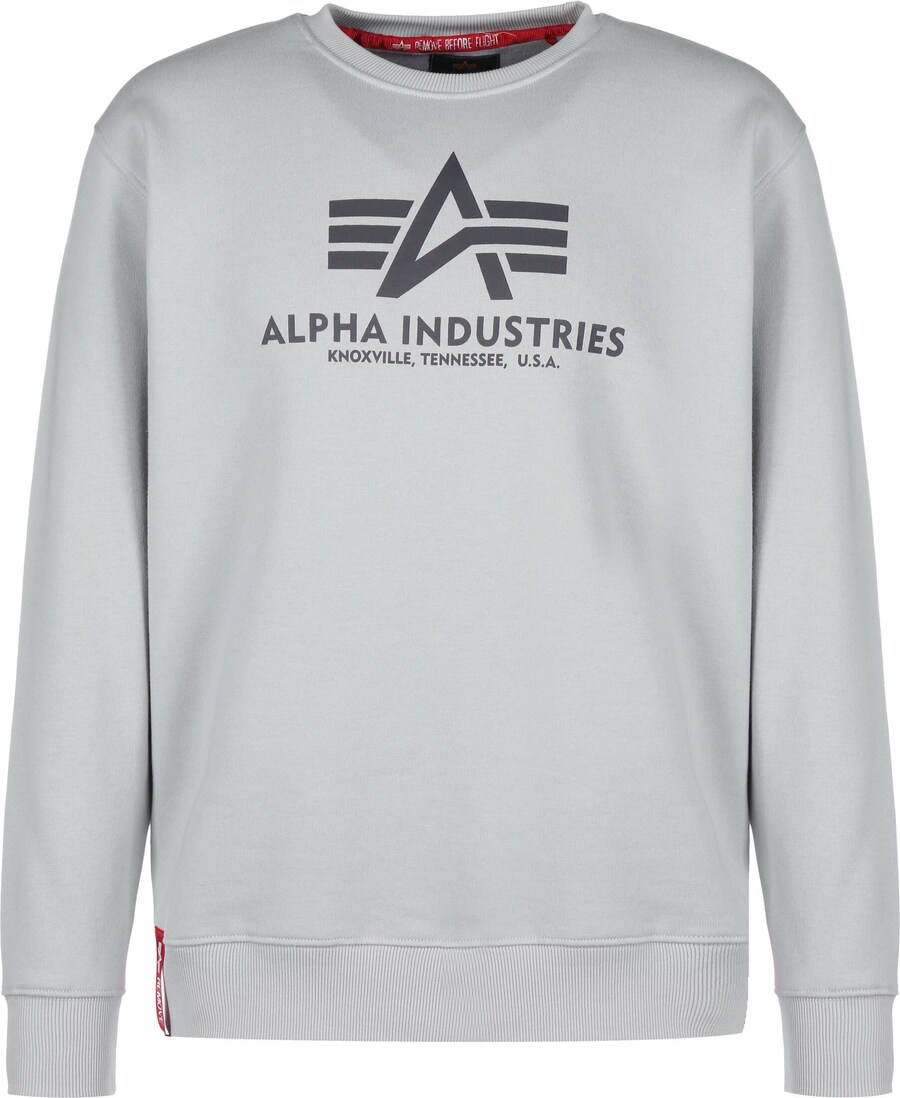 

Толстовка ALPHA INDUSTRIES, цвет Grey/Dark grey