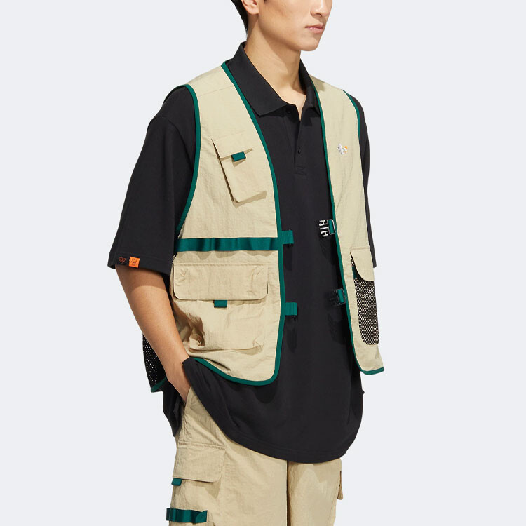 Kentaro Okawara Жилет Мужской Лесной Зеленый Adidas Originals, зеленый — фото 4