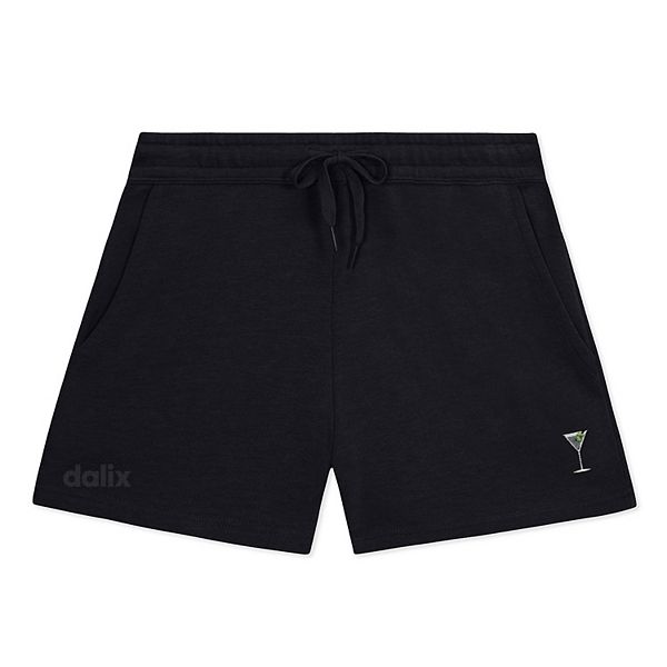 

Женские шорты Martini midweight washed fleece Dalix, Black