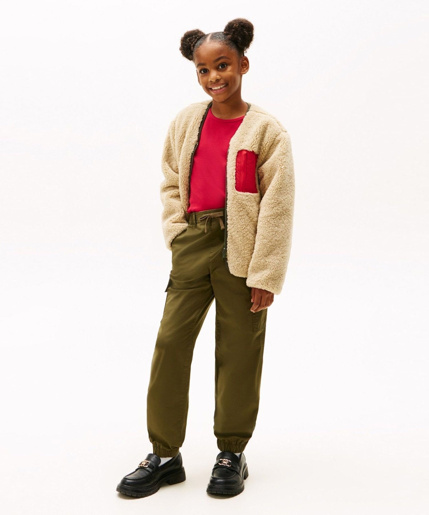 Детская двусторонняя нейлоновая куртка-«мишка» TOMMY HILFIGER, Green MRH — фото 4