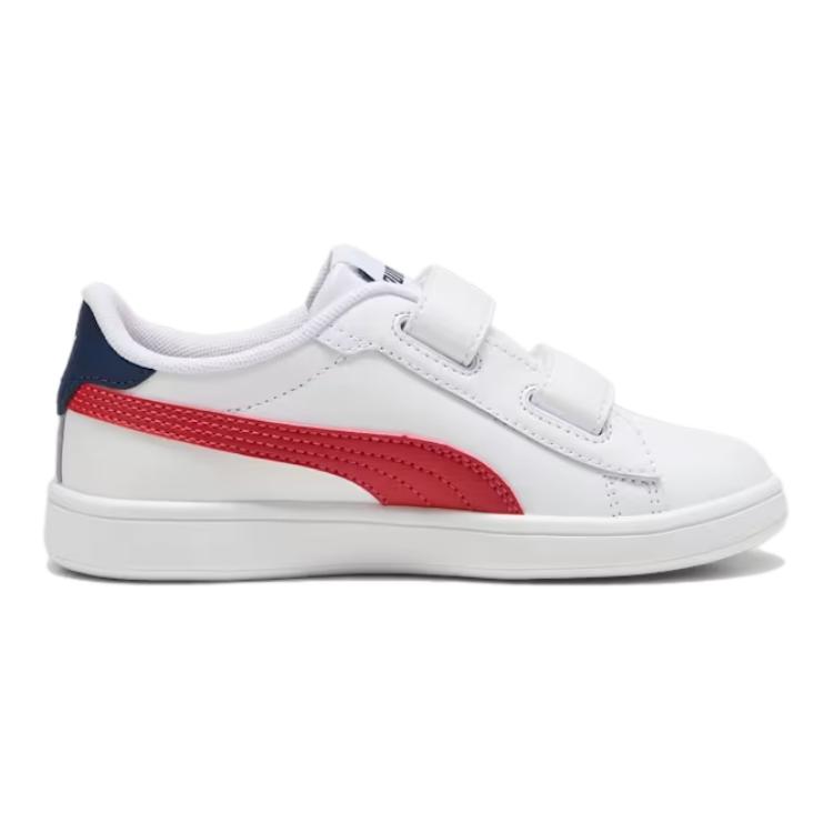 Детские кроссовки для скейтбординга Smash 3.0 Low Top PUMA, белый/красный — фото 2