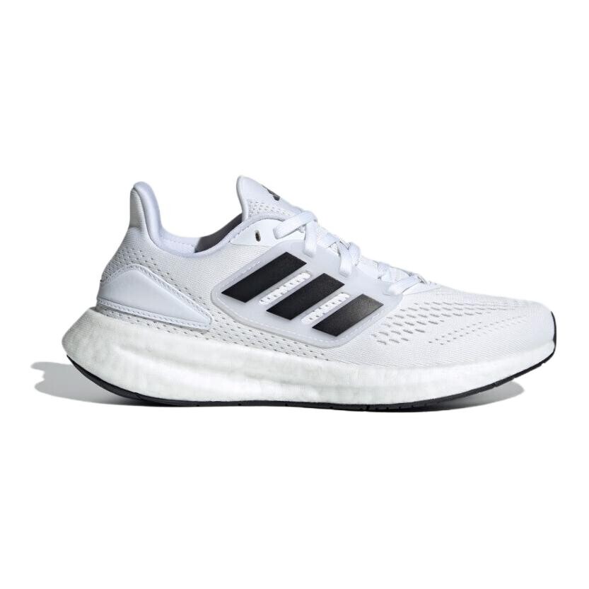 Кроссовки детские Pureboost 22 GS Low-top черные Adidas, белый/черный — фото 2