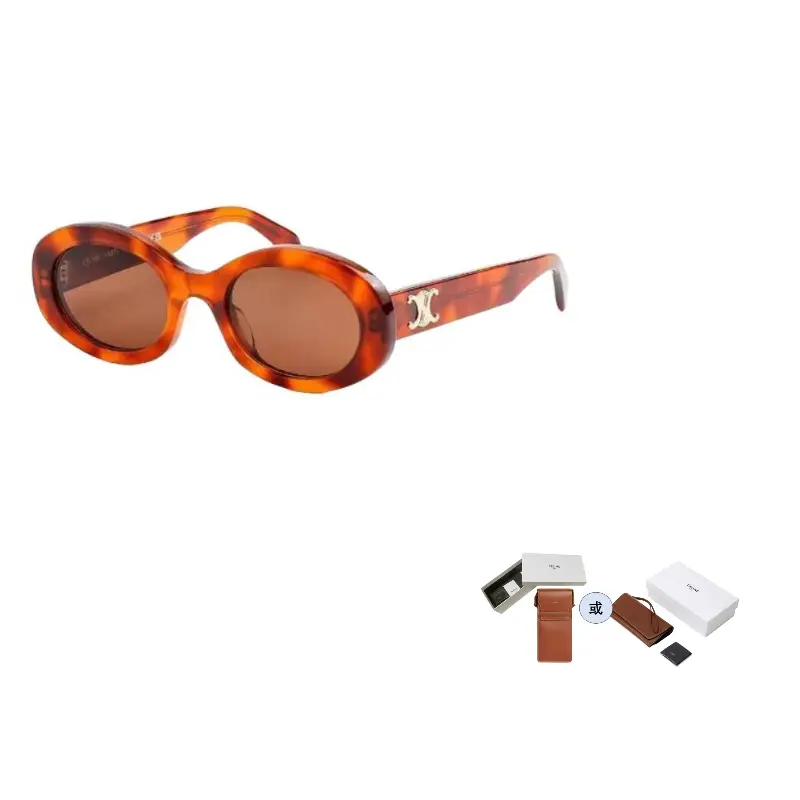 

CELINE Солнцезащитные очки овальной формы Eyewear Oval Frame, Tortoiseshell