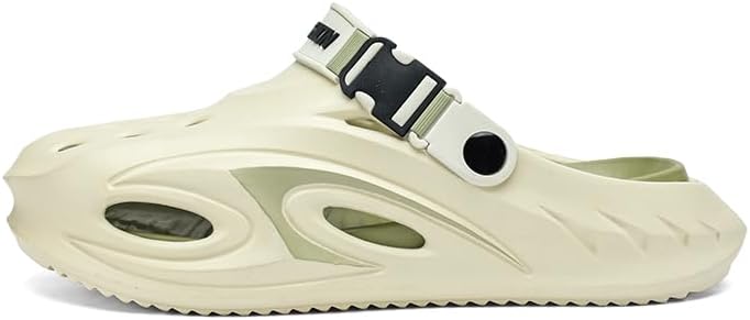 

Мужские легкие дышащие сабо с отверстием, поддержкой свода стопы, для сада, летние пляжные повседневные тапочки Cuzudin, зеленый