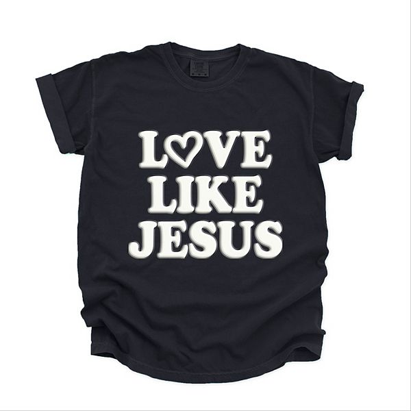 

Футболка Love like Jesus Heart Bold Puff Simply Sage Market, Black