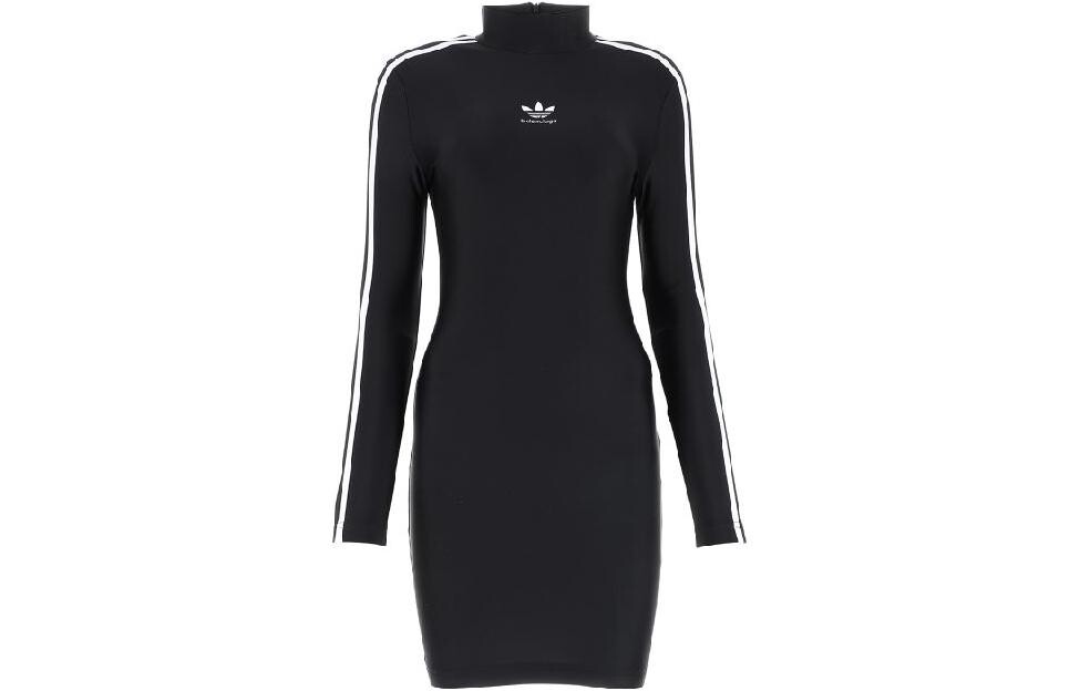 

Платье женское Balenciaga x Adidas с длинными рукавами, черный