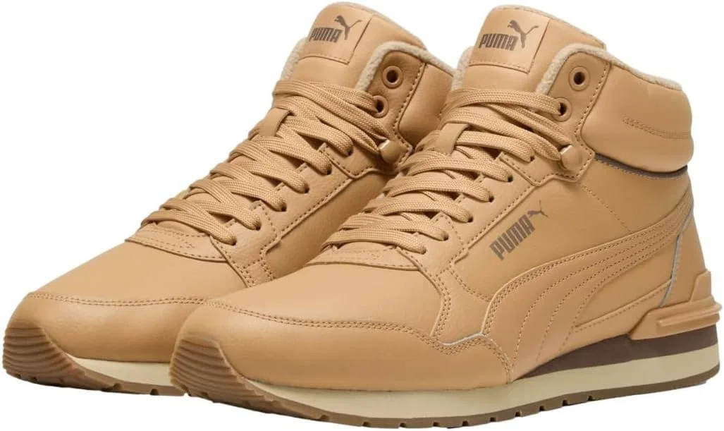 Кроссовки Puma St Runner V4 Mid унисекс для взрослых, Tan Mushroom Tan Mushroom Flat Bronze — фото 2