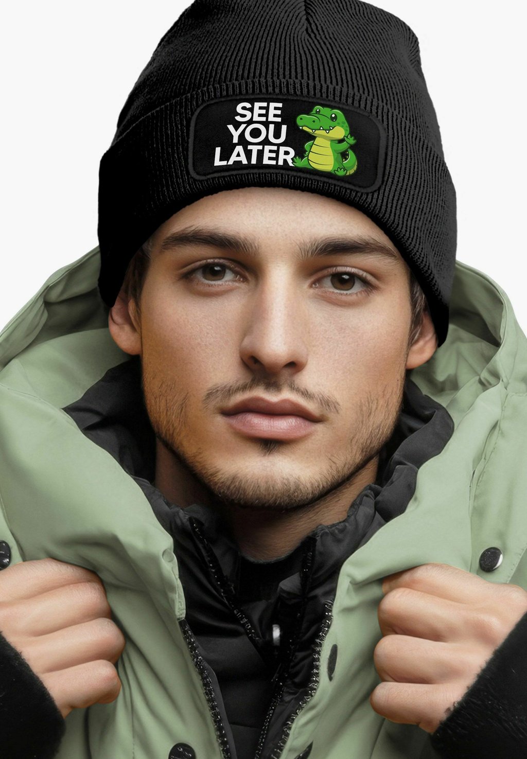 

Шапка MIT PATCH SPRUCH SEE YOU LATER MoonWorks, черный