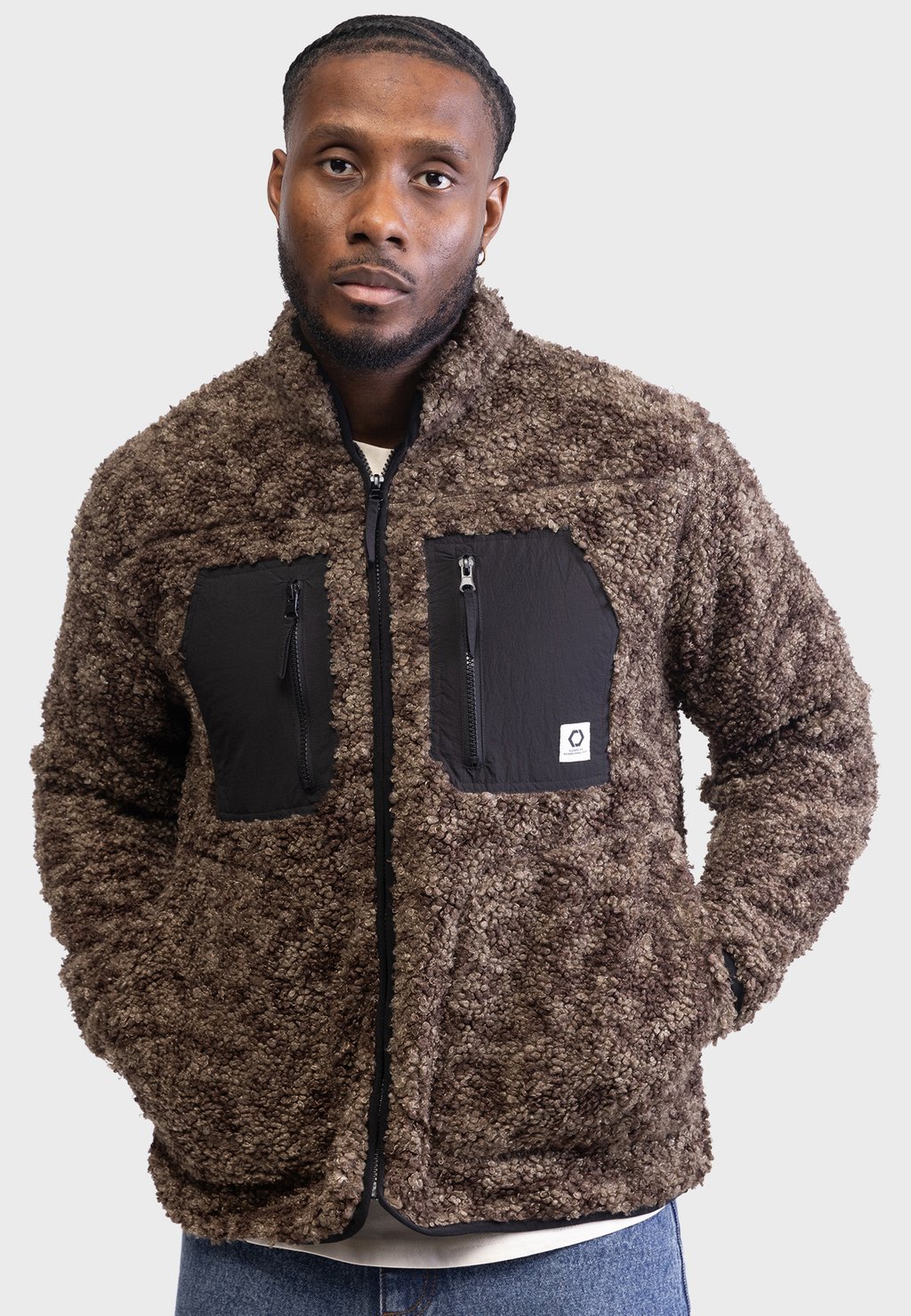 

Толстовка на молнии ZIP REGULAR FIT Redefined Rebel, коричневый