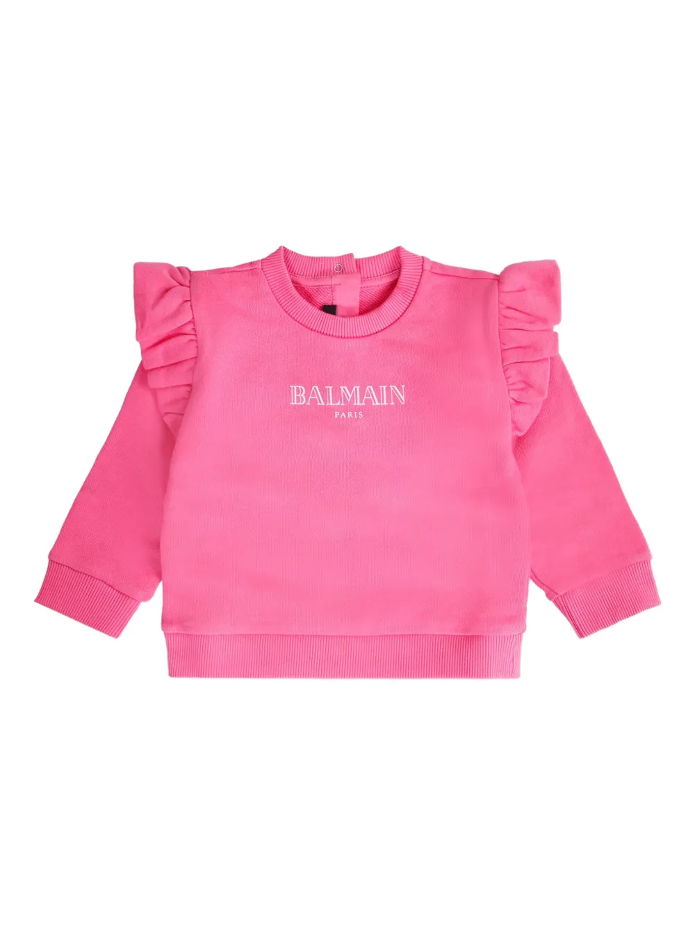 

Толстовка с оборками на рукавах Balmain Kids, розовый