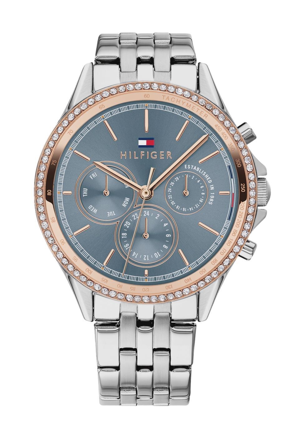 

Женские многофункциональные часы 1781976 TOMMY HILFIGER, серебро