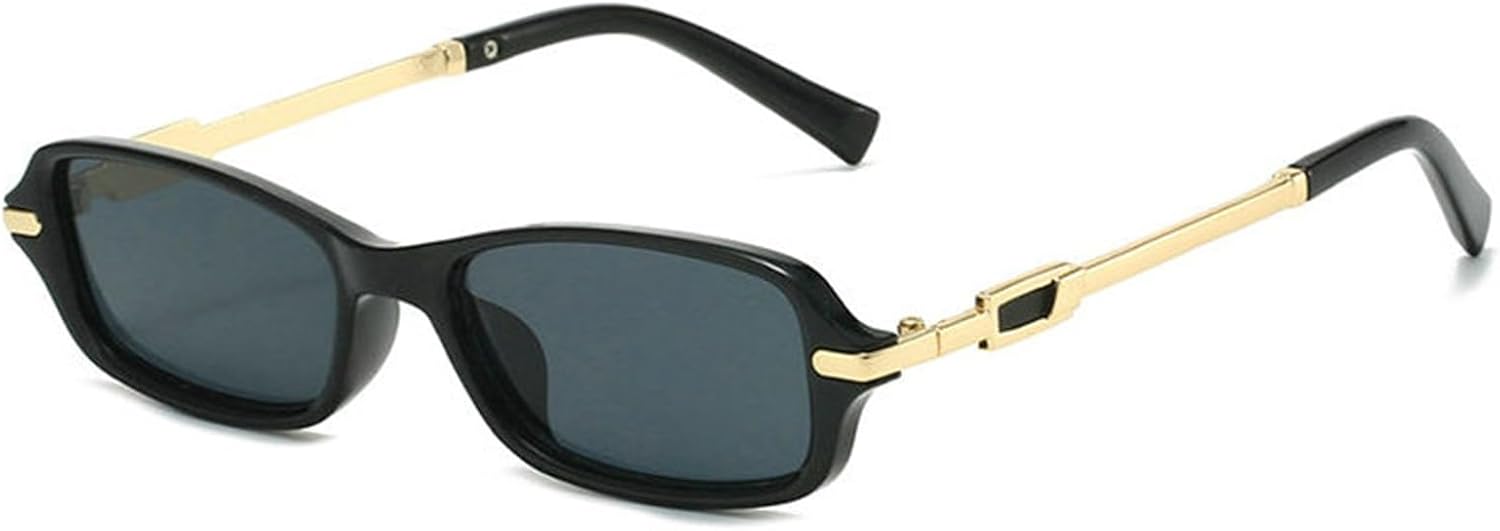 

Willochra Популярные модные прямоугольные солнцезащитные очки для женщин, металлическая оправа, защита от УФ-излучения UV400, мужские солнцезащитные очки в стиле ретро, C1