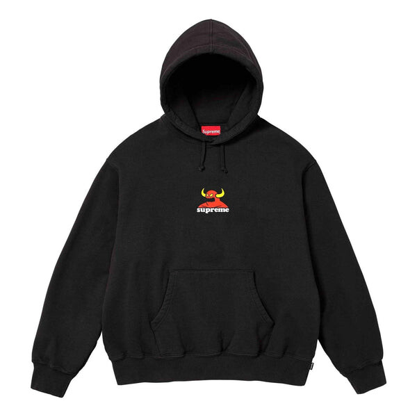 

Толстовка x toy machine hooded sweatshirt 'black red' Supreme, черный