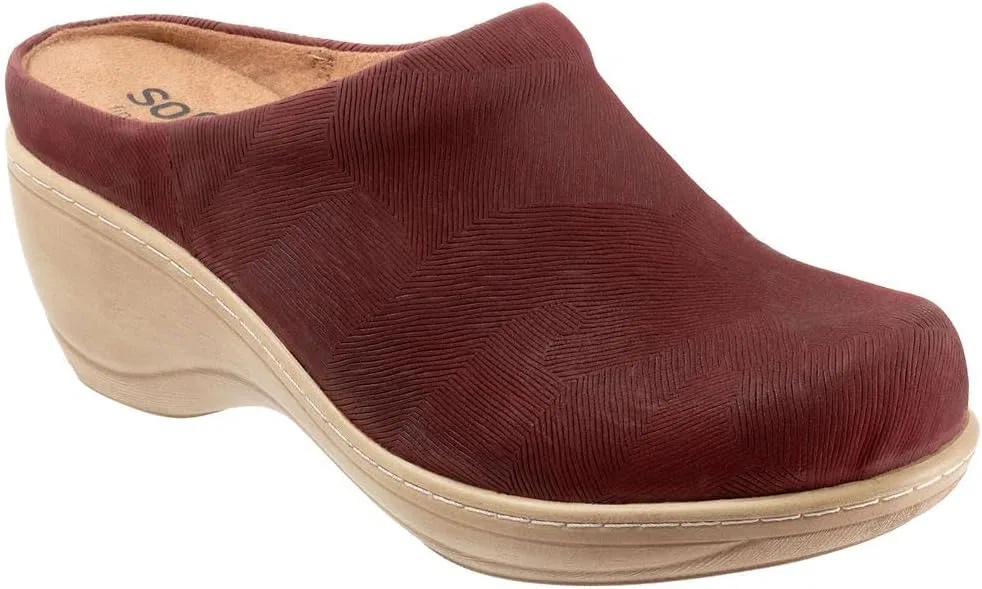 Женские деревянные туфли Softwalk Madison, Rust-Embossed