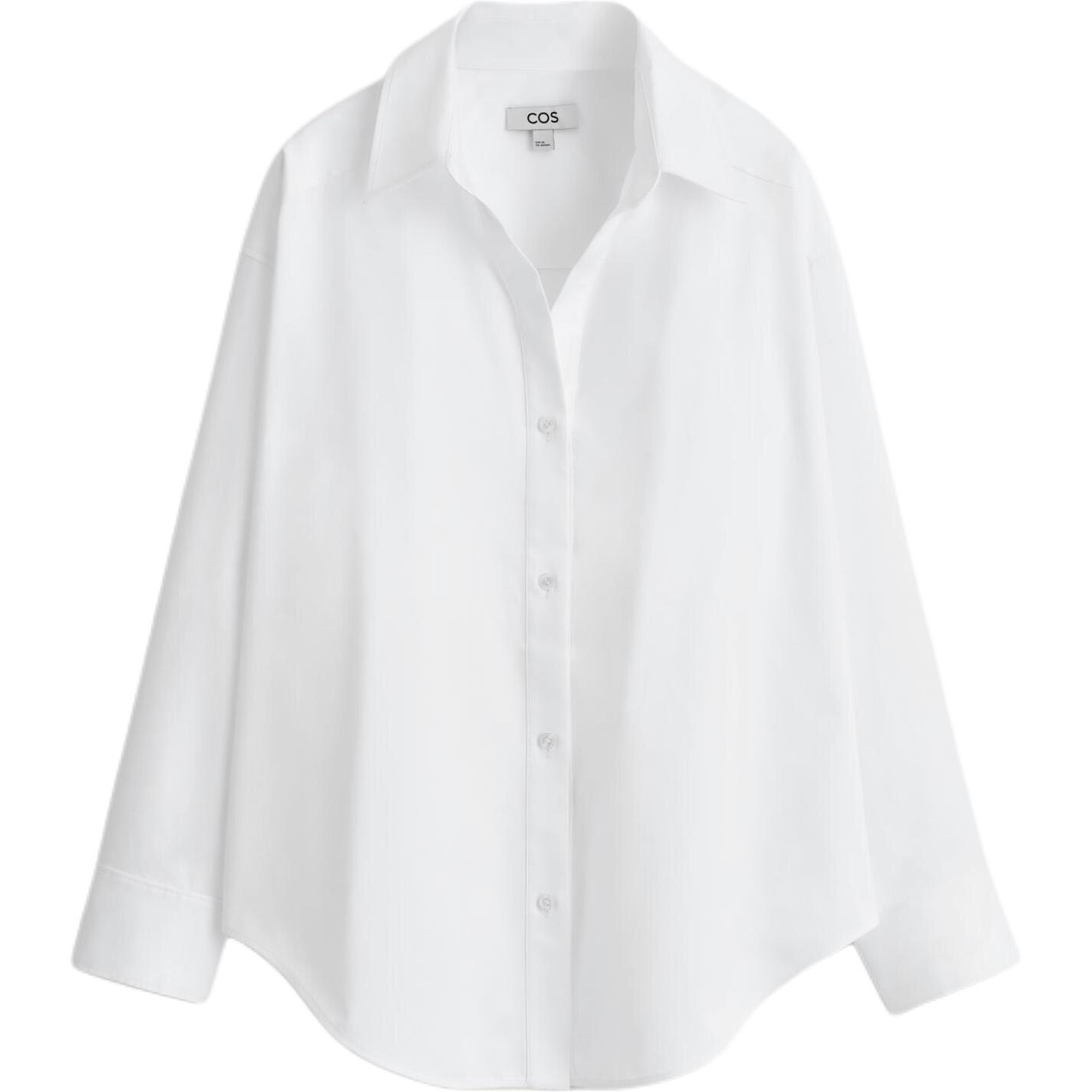

COS Рубашка Женская Белый Лацкан
