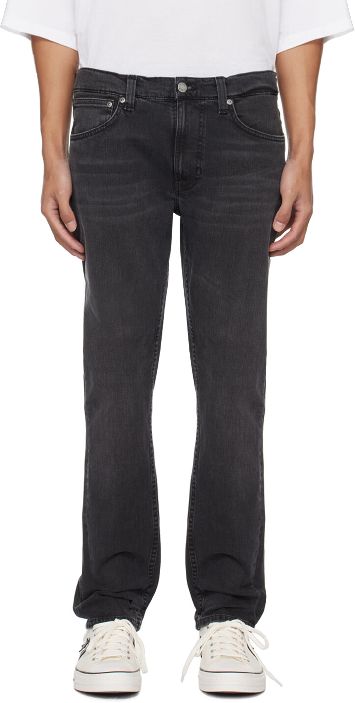 

Черные джинсы Lean Dean Nudie Jeans, цвет Black eyes