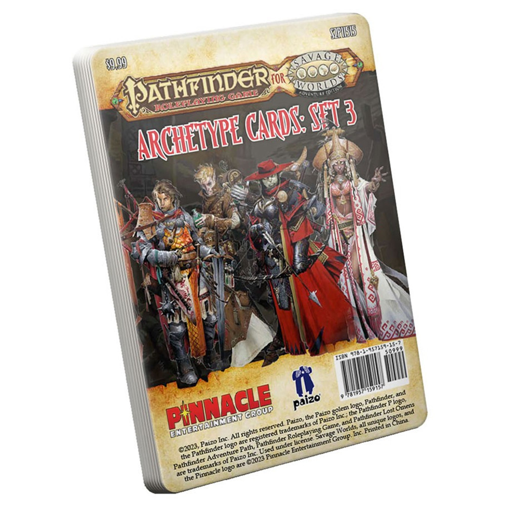 

Ролевая игра Studio 2 Publishing Pathfinder for Savage Worlds RPG: Archetype Cards - Set 3