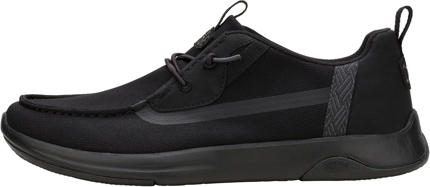 

Мужские слипоны HEYDUDE Wally Drift Classic, Легкие лоферы для мужчин, Система легкого надевания, Мягкая стелька, черный