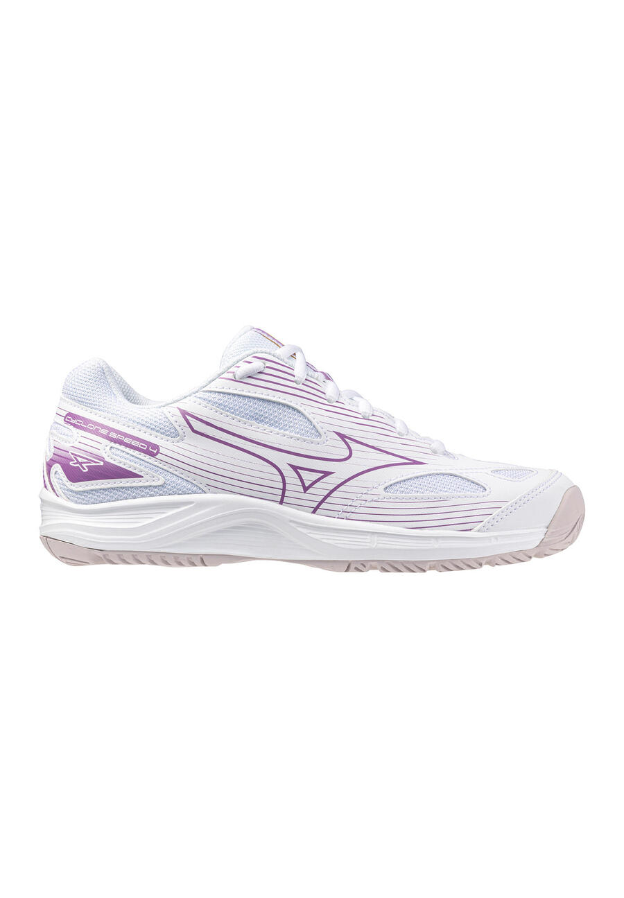 Кроссовки для волейбола Mizuno Cyclone Speed 4 женские, для игры в помещении, V1GC237000, белые