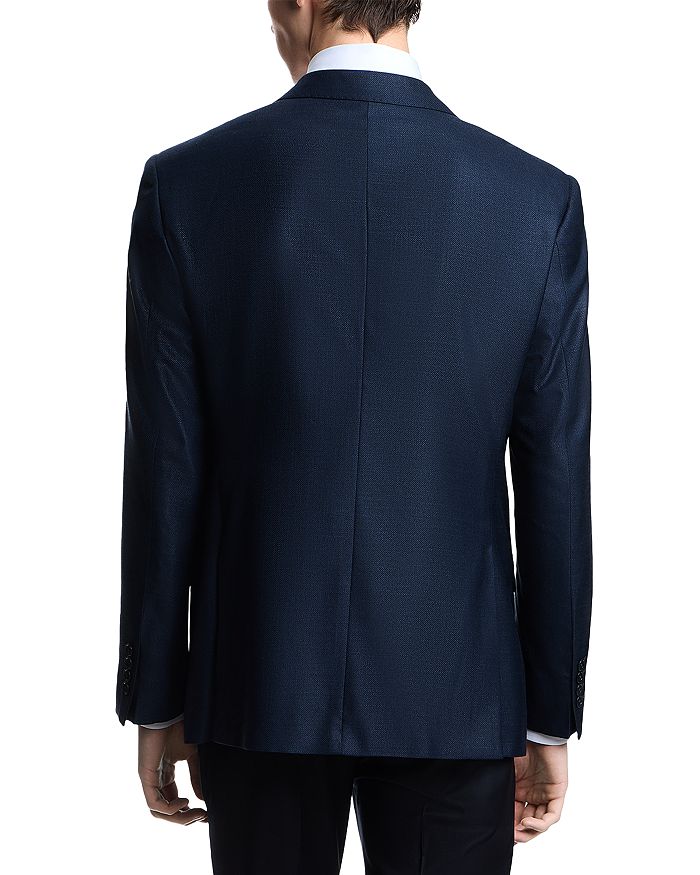 Классический блейзер с вырезными лацканами Regular Fit Emporio Armani, синий — фото 3