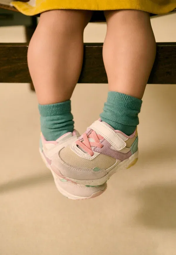 Детские туфли на эластичной шнуровке Regular fit Next, multi pastel — фото 2