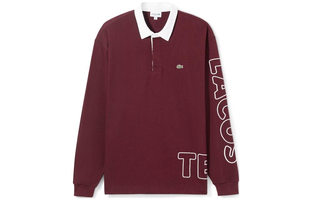

Рубашка поло мужская темно-красная Lacoste, темно-красный