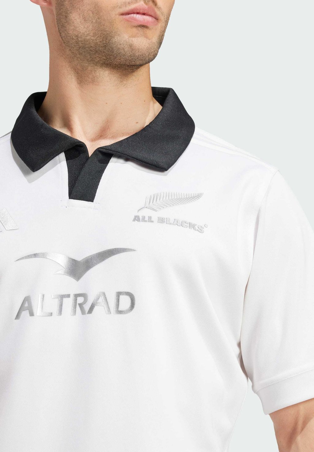 Рубашка поло AL RUGBY SHORT SLEEVE adidas Performance, белый — фото 3