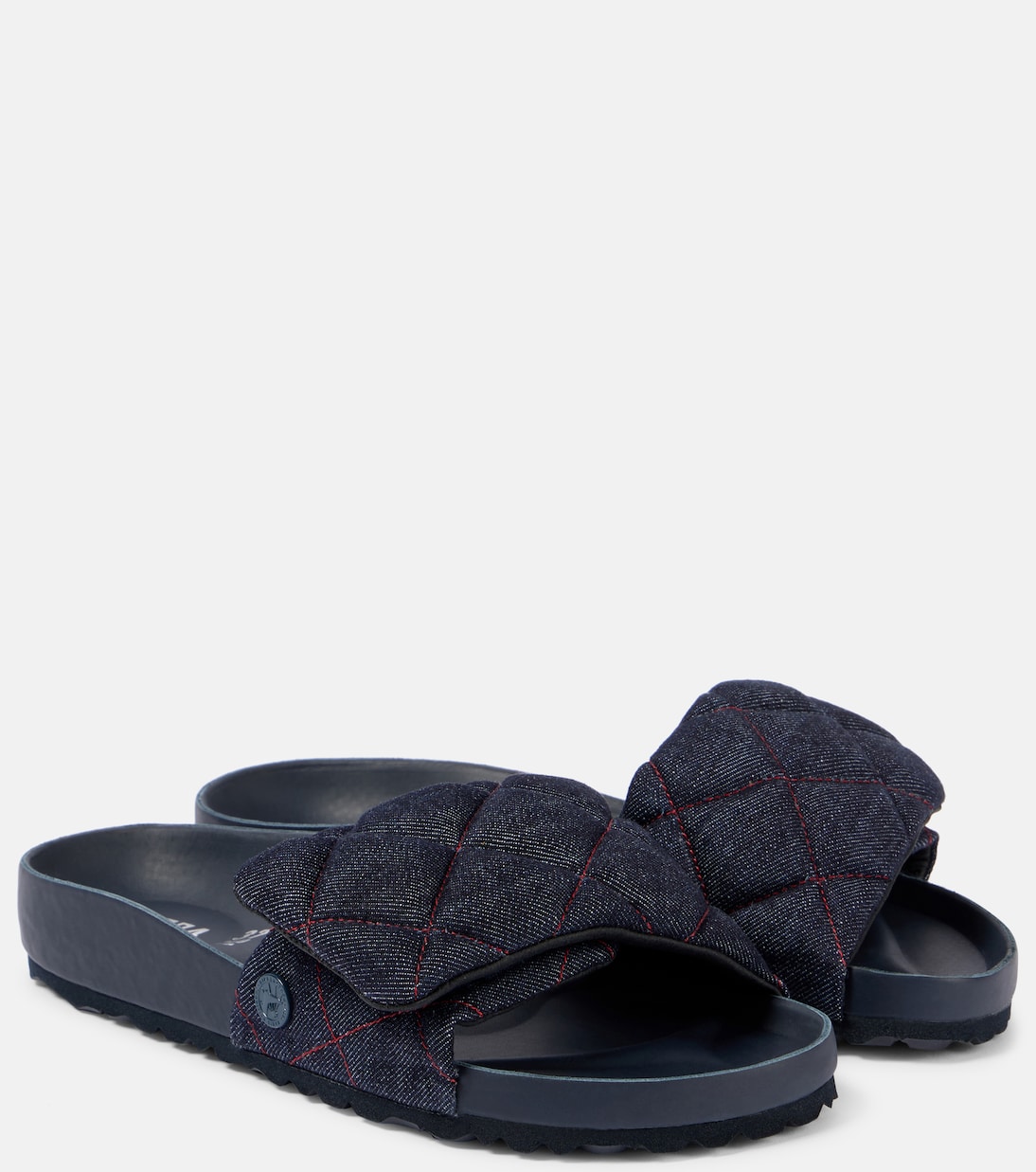 Стеганые джинсовые шлепанцы Sylt Birkenstock 1774, Dark Wash Denim