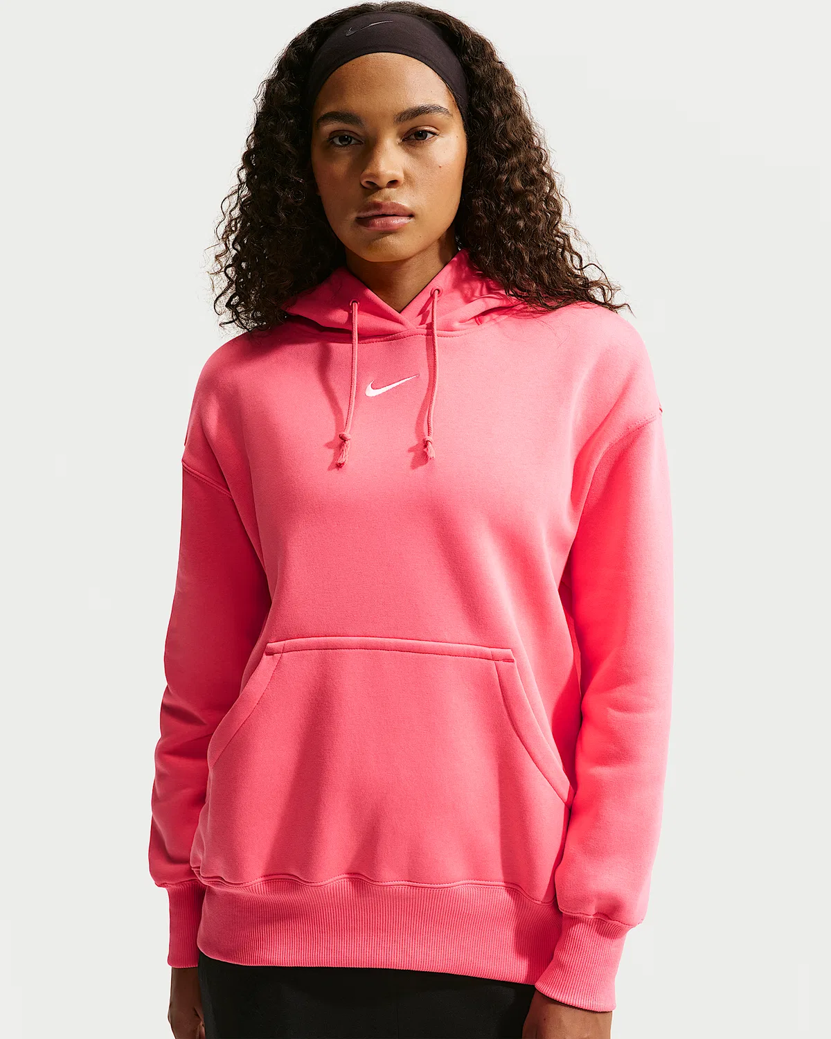Женский оверсайз худи Nike Sportswear Phoenix Fleece, Sea Coral/Sail