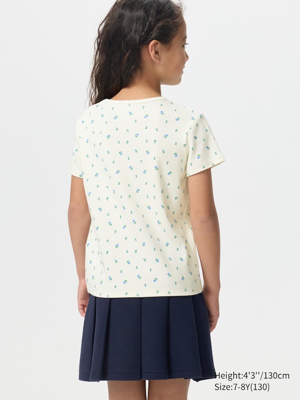 Рифленая футболка с принтом Uniqlo, 68 blue — фото 3