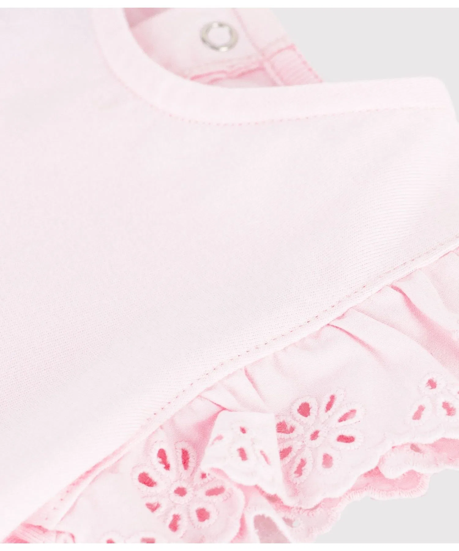 Детская футболка с оборками Petit Bateau белая — фото 3