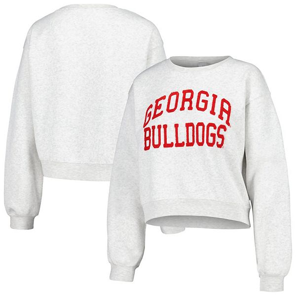 

Женский овсяный свитшот Georgia Bulldogs с коротким рукавом Zoozatz