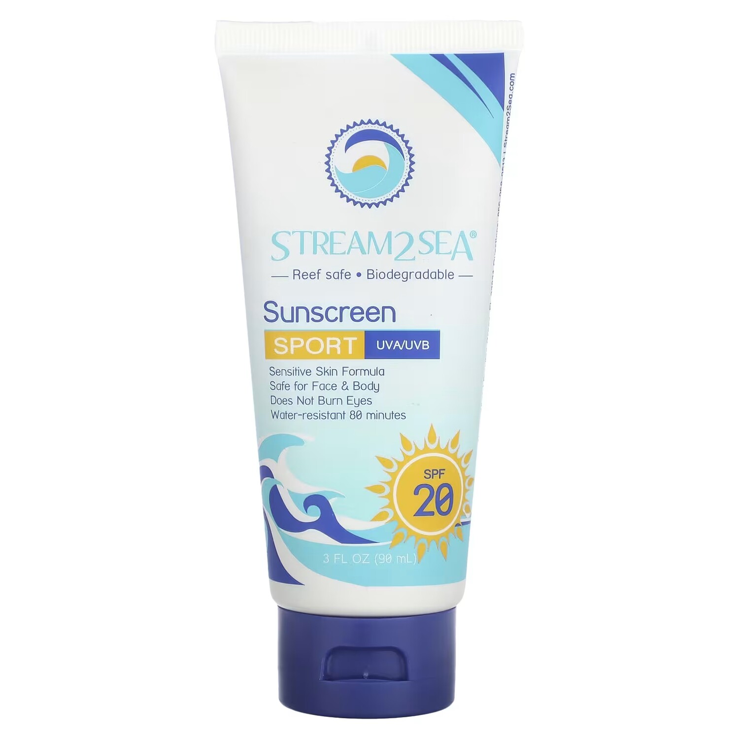 

Солнцезащитный крем Stream2Sea Sunscreen Sport SPF 20, 90 мл