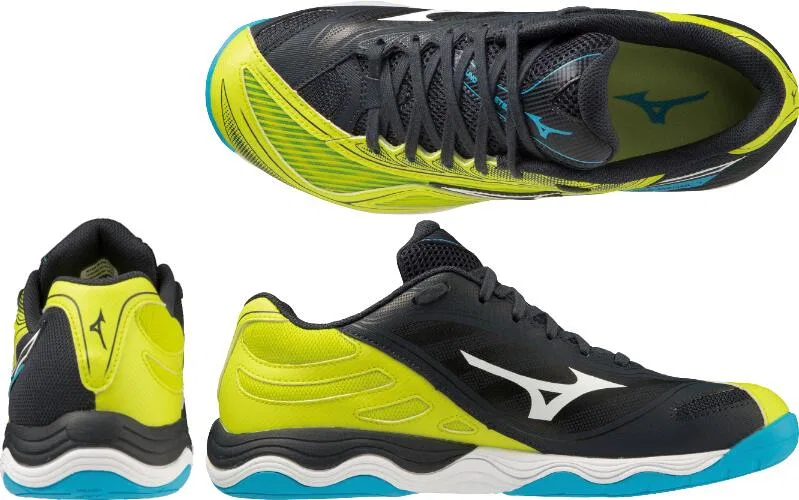 Кроссовки для настольного тенниса «Wave Medal 7» от Mizuno, 02 (White/Black/Gold) — фото 3