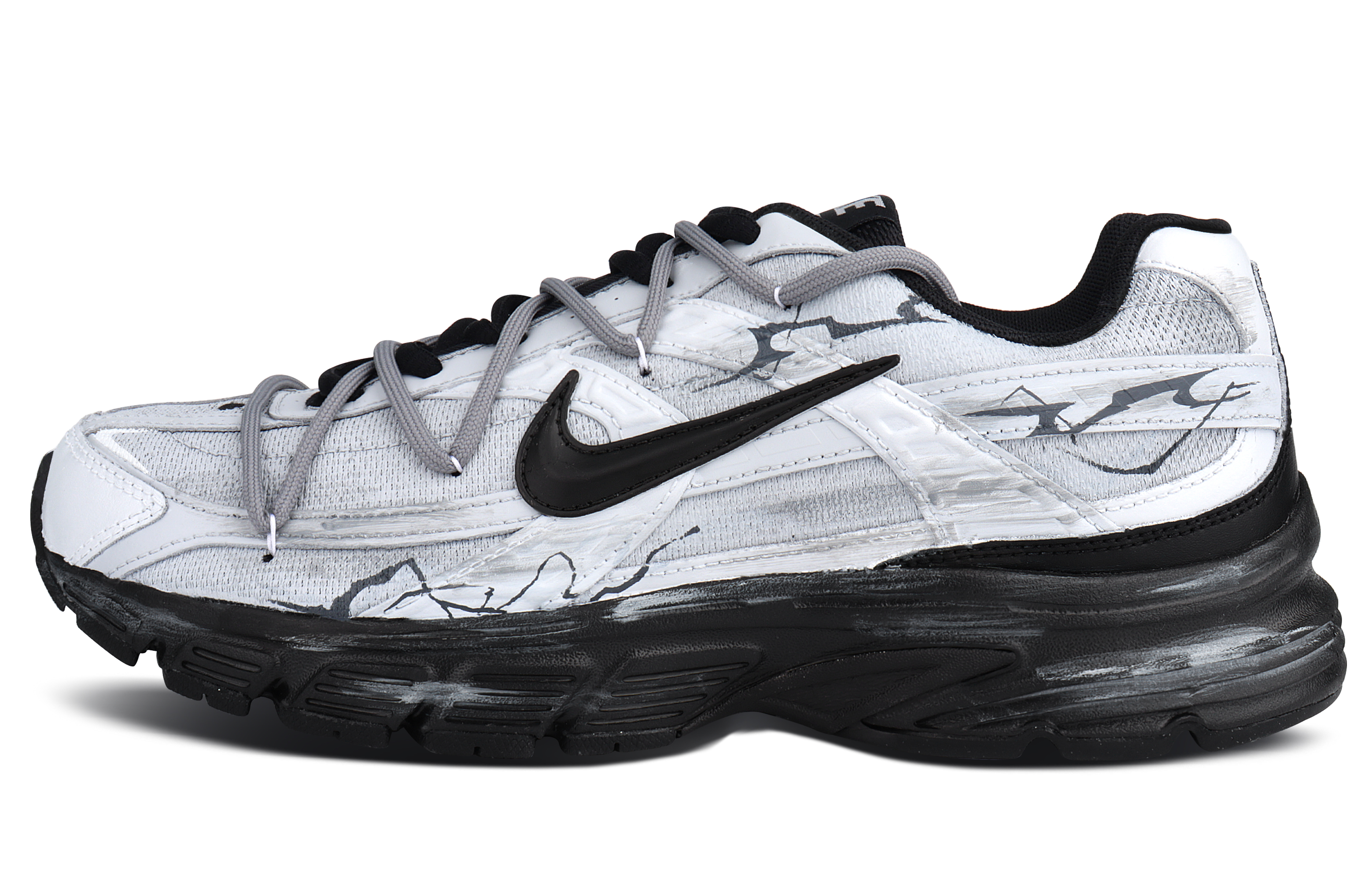 

Nike Кроссовки Initiator Low top Rubber Men's Men's Gray White Black