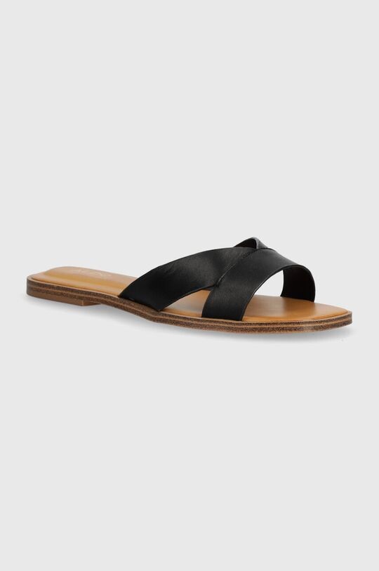 

Кожаные тапочки Caria Aldo, черный