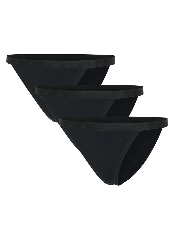 

Adidas Трусы Slip 3er Pack in Schwarz