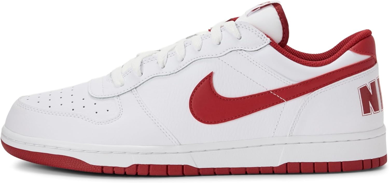 

Мужские баскетбольные кроссовки Nike Big Low, белый/красный