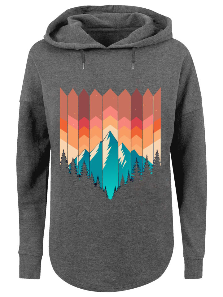 

Толстовка оверсайз Mountain Sunset Geometric в цвете уголь F4NT4STIC